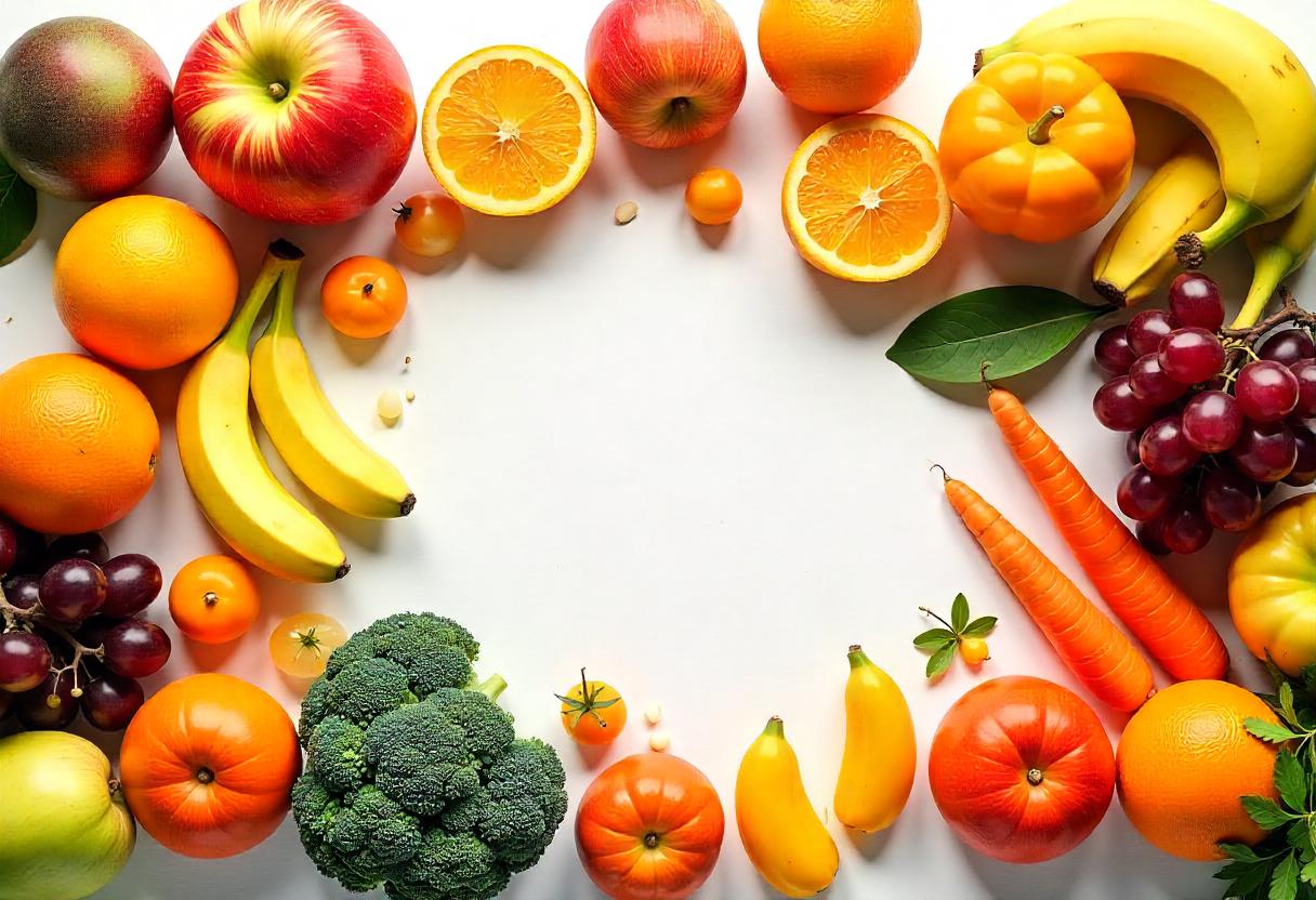 Färgglad hälsosam mat